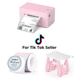 MUNBYN 130B Bluetooth Thermal Label Printer & Morandi Labels TikTok Packaging & Branding Classic Set