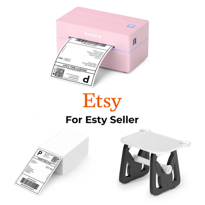 MUNBYN RealWriter 130B thermische labelprinter & 4x6 labels Etsy verzending klassieke set
