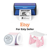 MUNBYN RealWriter 401AP AirPrint thermische labelprinter & Morandi-labels Etsy verpakking & branding elite-set