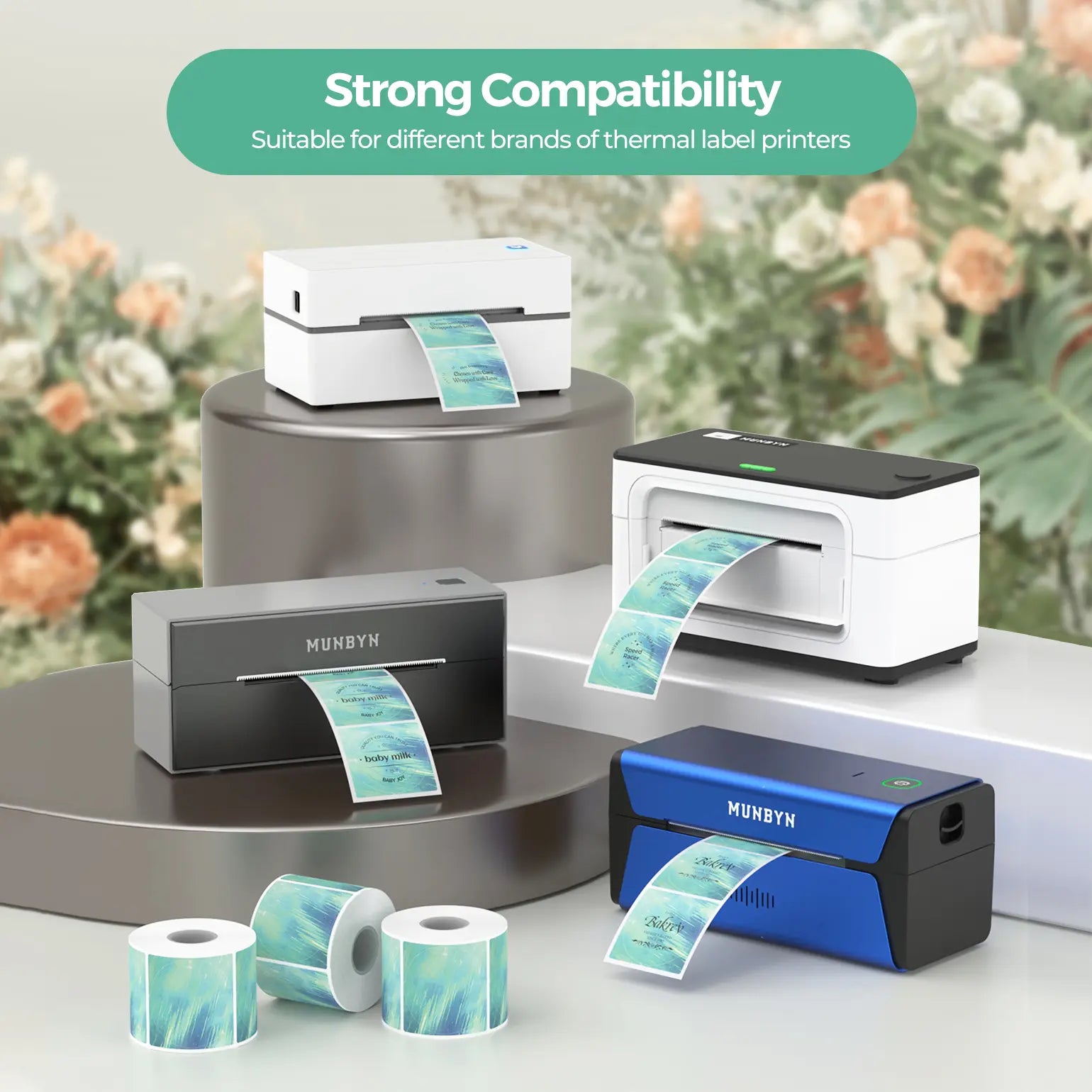 2" Aurora Farb Etiketten