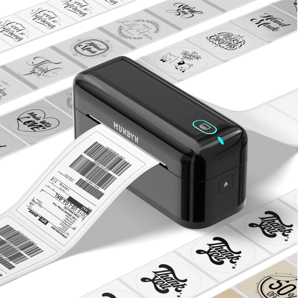 MUNBYN 402B Bluetooth Etikettendrucker Thermodrucker