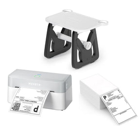 MUNBYN 403B Bluetooth Etikettendrucker, Labeldrucker Thermodrucker Set