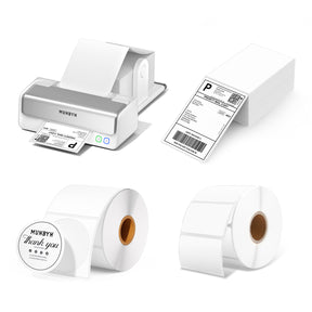 MUNBYN RealWriter 405B Zweifarbiger Bluetooth-Thermodrucker Set