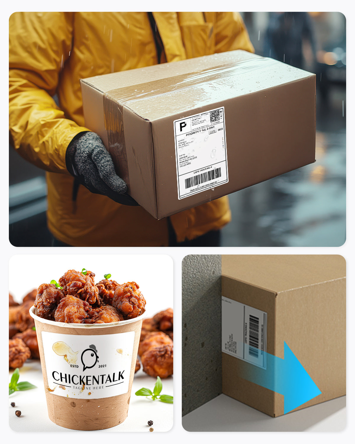 MUNBYN 4x6 Versandaufkleber, DHL Thermoetiketten, BPA-freie Thermopapier