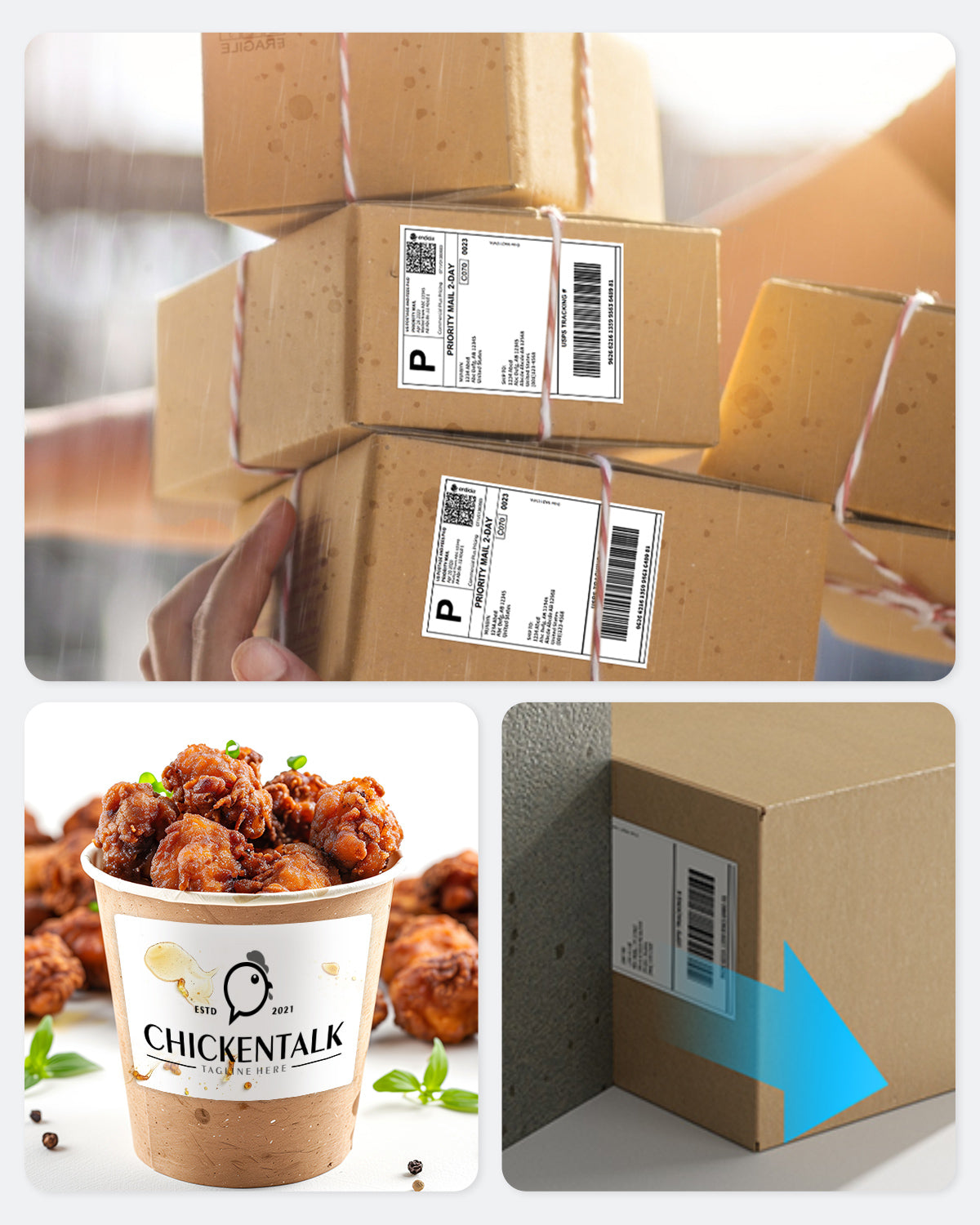 MUNBYN 4x6 Versandaufkleber, DHL Thermoetiketten, BPA-freie Thermopapier| Rolle