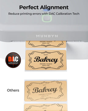 MUNBYN 403B Bluetooth Etikettendrucker, Labeldrucker Thermodrucker Set