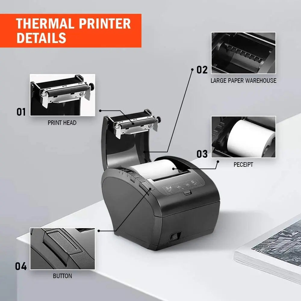 MUNBYN AUTO-CUT Thermal printer Bondrukcer