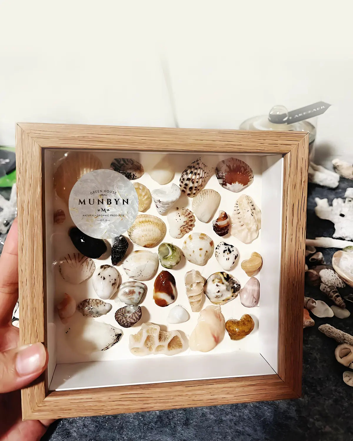 2" Muschelmuster Etiketten