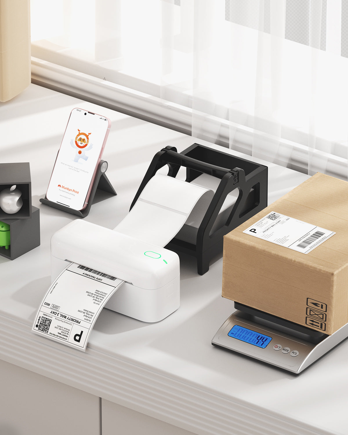 MUNBYN 4x6 Versandaufkleber, DHL Thermoetiketten, BPA-freie Thermopapier