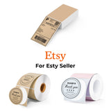 MUNBYN Etsy Kleingewerbe Etiketten Set für Verpackung und Organisation