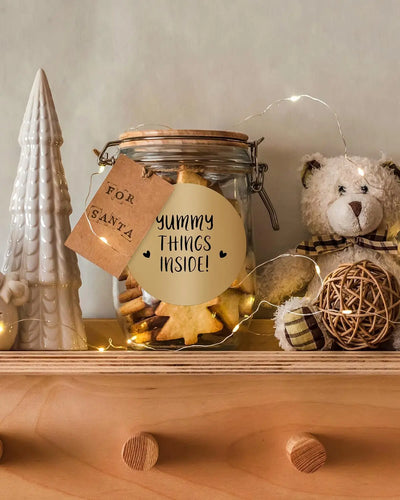 3" Braune Kreisförmige Etiketten