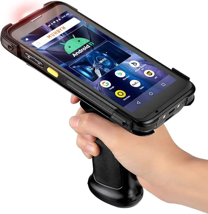 MUNBYN 101P Android 13 WiFi 6 Barcode Scanner mit Pistolengriff