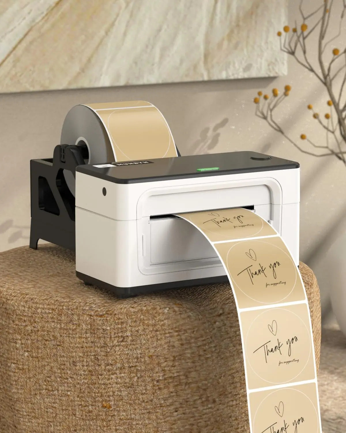 3" Braune Kreisförmige Etiketten