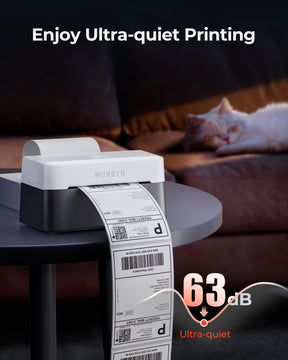 MUNBYN 403B Bluetooth Etikettendrucker, Labeldrucker Thermodrucker【Panda-Farbe】
