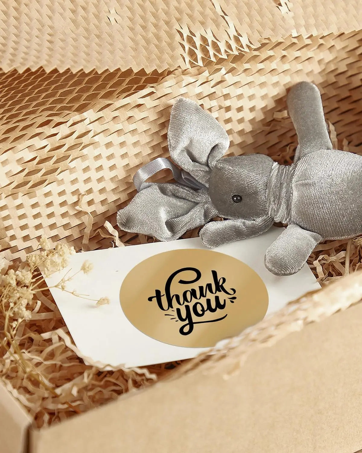 3" Braune Kreisförmige Etiketten