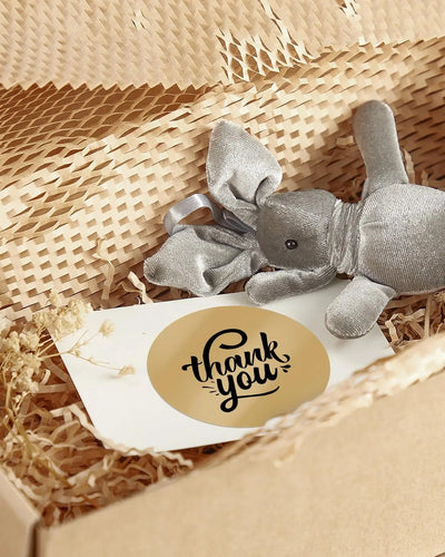 3" Braune Kreisförmige Etiketten