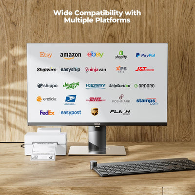 MUNBYN RW130B Imprimante thermique Bluetooth pour expédition et étiquettes produit simples