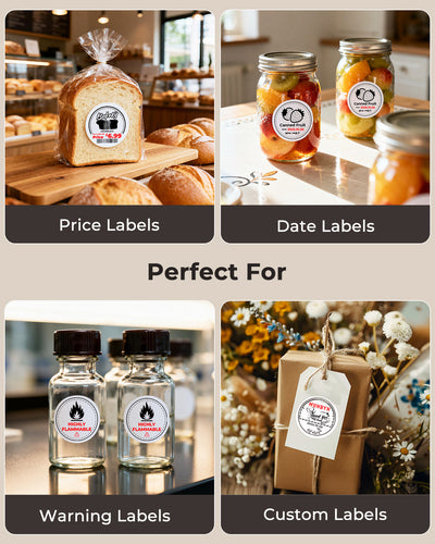 MUNBYN supplement branding labelkit voor gepersonaliseerde verpakking