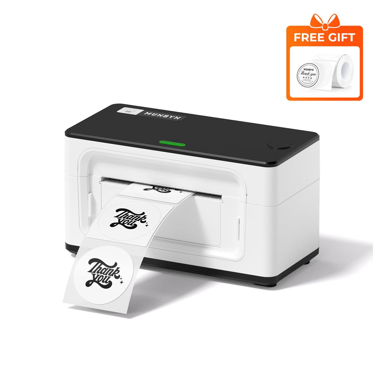 MUNBYN RW941AP AirPrint Thermodrucker für vielseitige Etiketten