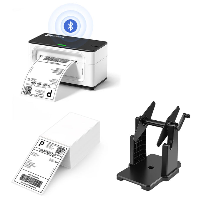 MUNBYN RealWriter 941 Bluetooth Thermo Etikettendrucker Labeldrucker - Starter Kit