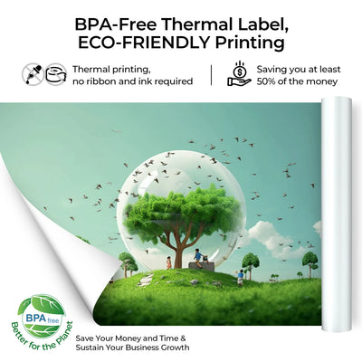 Umweltfreundlich hergestellt, ist unser A4-Thermopapier frei von BPA und BPS.
