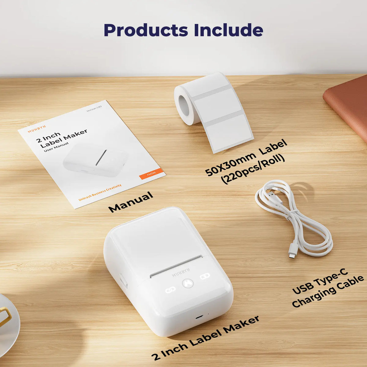 Imprimante thermique portable Bluetooth MUNBYN FM226