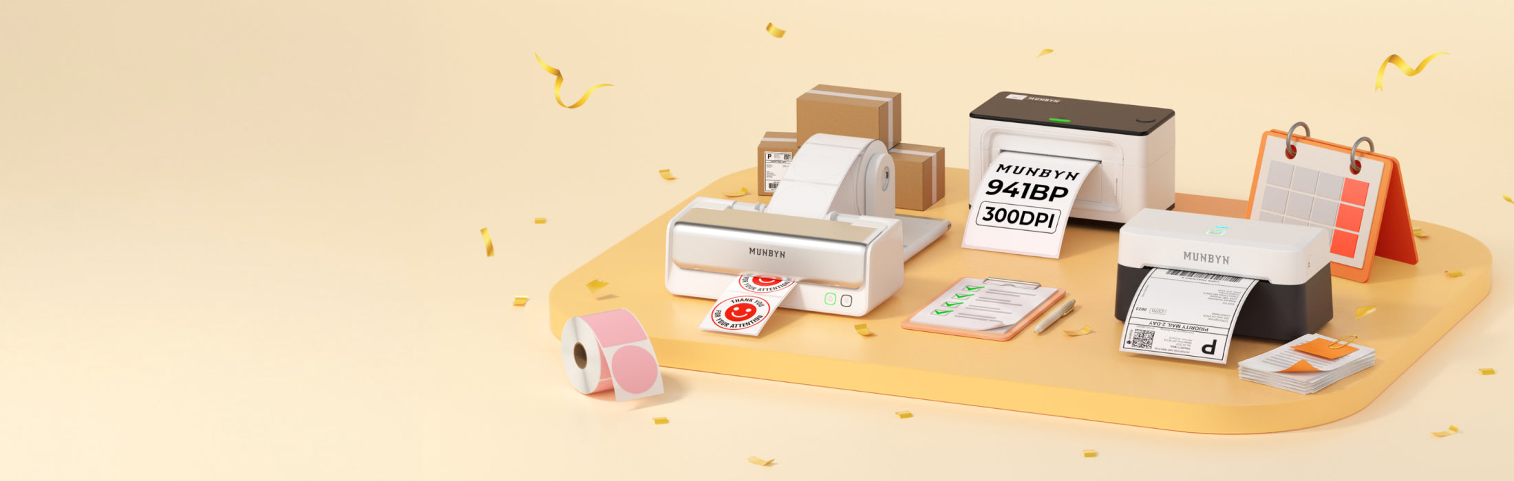 MUNBYN Shipping Deals for Small Businesses: label printers, kits and office supplies