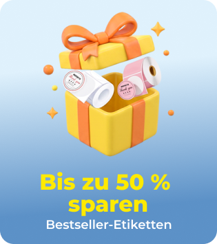 Sparen Sie bis zu 50 % bei Etiketten