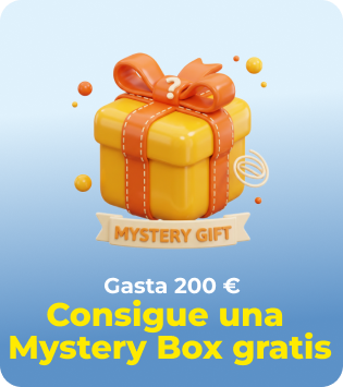 Pide desde 200 € y recibe una caja sorpresa gratis.