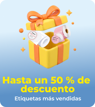 Ahorra hasta un 50 % en etiquetas