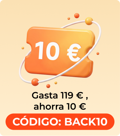 Pide desde 119 € y ahorra 10 €. Usa el código BACK10