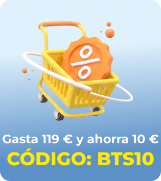 Pide desde 119 € y ahorra 10 €. Usa el código BTS10