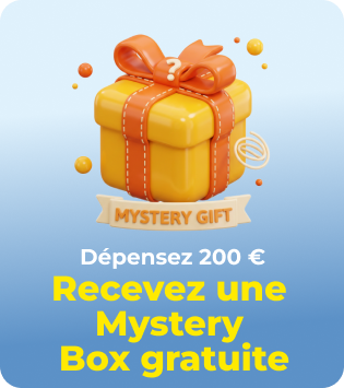 Commandez dès 200 € et recevez une box surprise gratuite !
