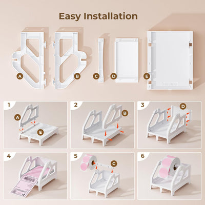 MUNBYN ILH01 support d'étiquettes pour étiquettes en rouleau et fanfold