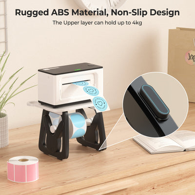 MUNBYN RealWriter RW401AP Wireless Printer & Round Labels & 3-in-1 Holder Candle Set