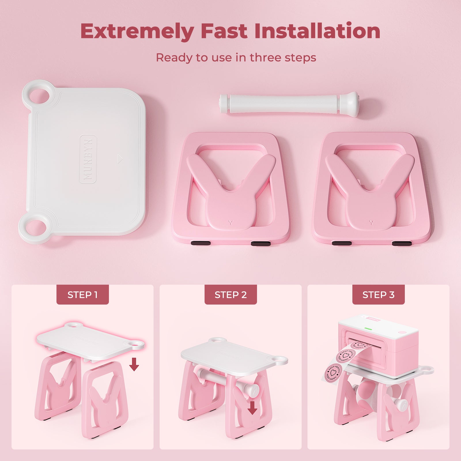 MUNBYN Rollenetikettenhalter für Drucker