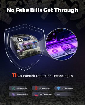 MUNBYN IMC22 Geldzählmaschine für gemischte Stückelungen