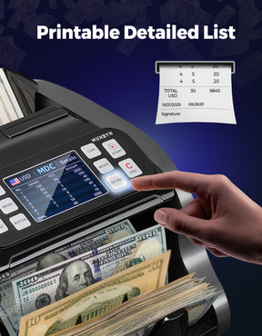 MUNBYN IMC22 Geldzählmaschine für gemischte Stückelungen