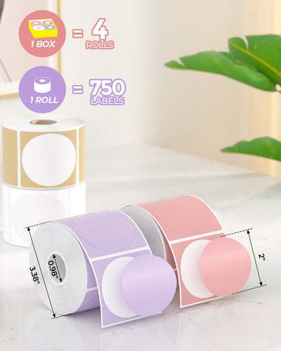 2" round full-color label