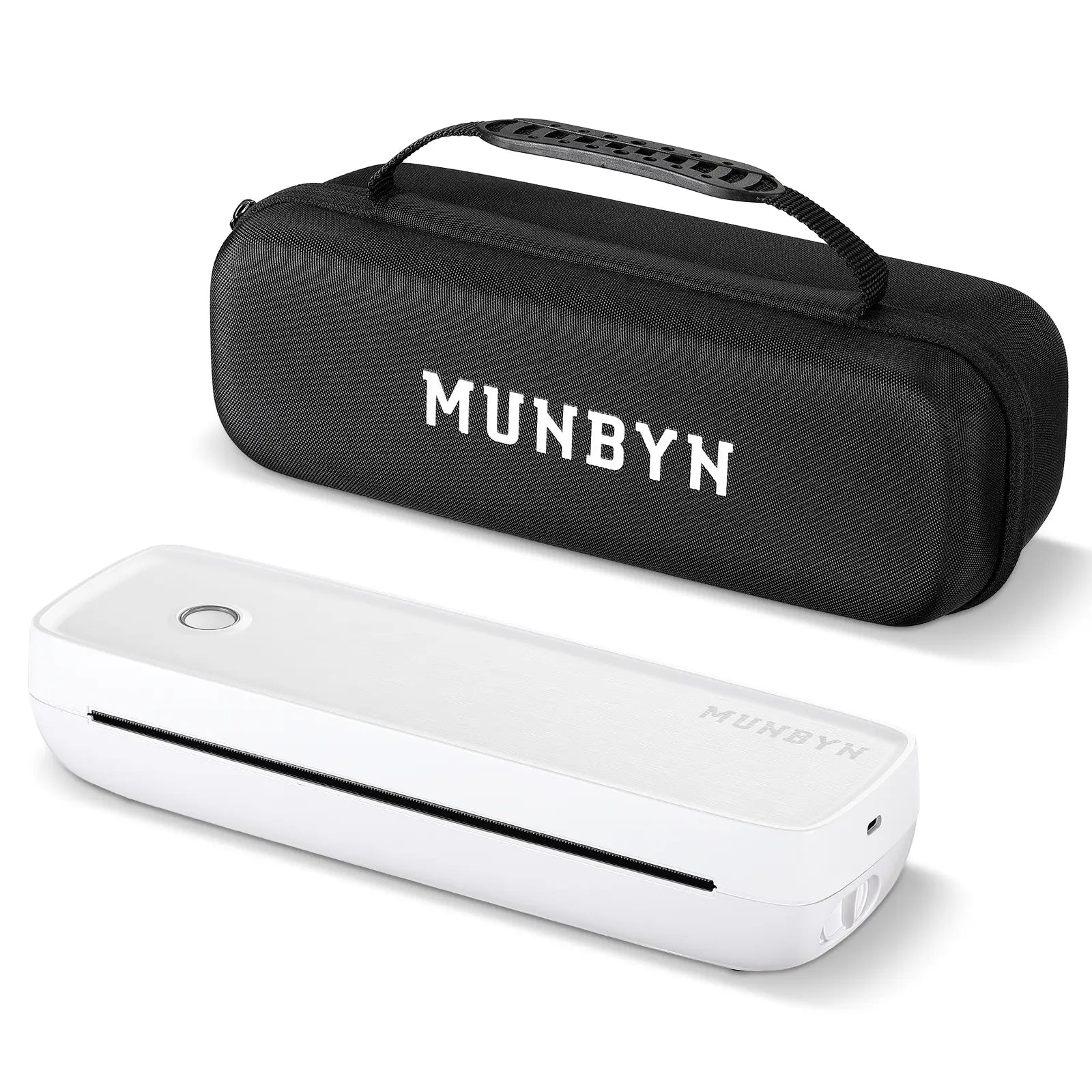 MUNBYN ITP04 Tragbarer Bluetooth A4 Thermodrucker mit Tasche