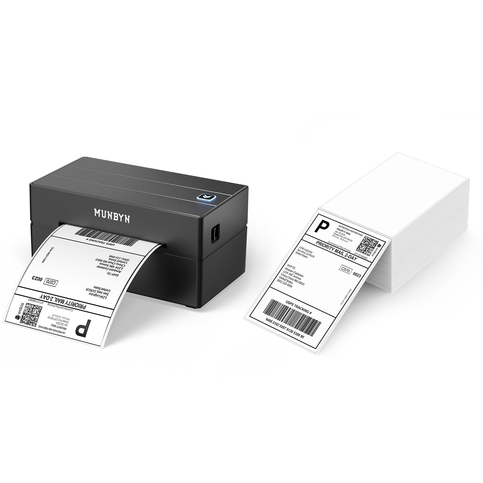 MUNBYN 130B Bluetooth Etikettendrucker Thermodrucker