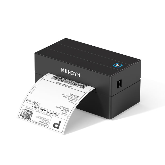 MUNBYN RW130B Bluetooth Thermodrucker für Versand und einfache Produktetiketten