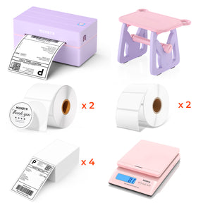 MUNBYN 130B Bluetooth Etikettendrucker Thermodrucker Sets