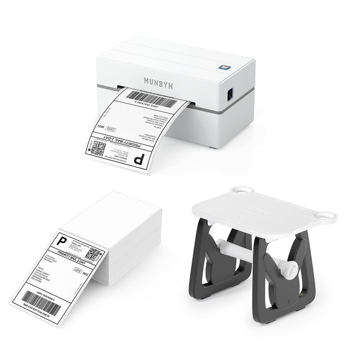 MUNBYN RW130B Bluetooth Thermodrucker Kit für Versand und einfache Etiketten