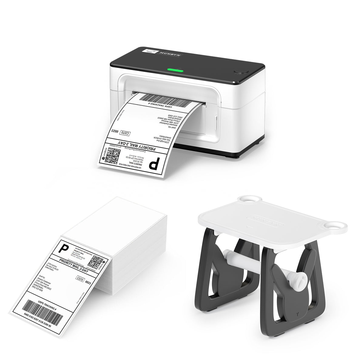 MUNBYN 941B Bluetooth Etikettendrucker Thermodrucker Sets