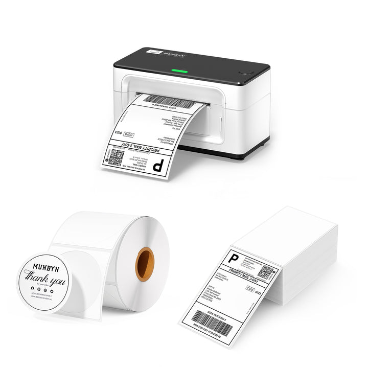 MUNBYN RW941B Bluetooth Thermodrucker Kit für hohen Versandbedarf