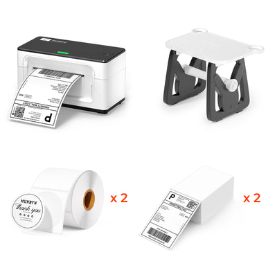 MUNBYN RW941AP AirPrint Thermodrucker Kit für vielseitige Etiketten