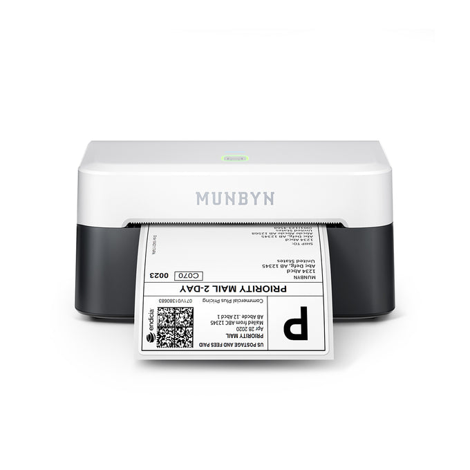 MUNBYN RW403B Bluetooth Thermal Label Printer for Shipping and Product Labels