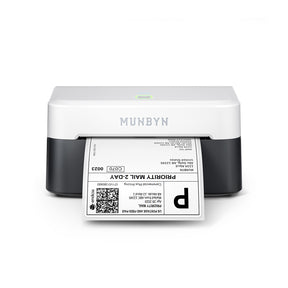 MUNBYN 403B Bluetooth Etikettendrucker, Labeldrucker Thermodrucker【Panda-Farbe】