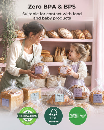 MUNBYN 2" Square Morandi Labels in 5 Colors for Candles and Baked Goods